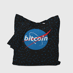 Сумка-шопер Bitcoin NASA, цвет: 3D-принт