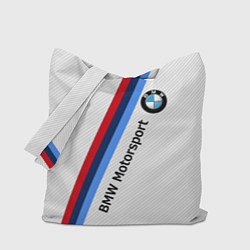 Сумка-шопер BMW Motorsport: White Carbon, цвет: 3D-принт