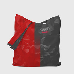 Сумка-шоппер Audi: Red & Grey poly