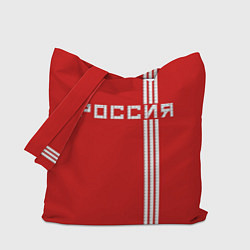 Сумка-шопер Россия: Красная машина, цвет: 3D-принт