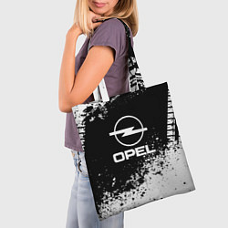 Сумка-шопер Opel: Black Spray, цвет: 3D-принт — фото 2