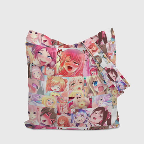 Сумка-шоппер Ahegao / 3D-принт – фото 2