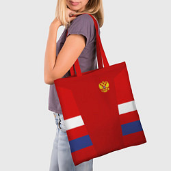 Сумка-шопер Russia: Sport Tricolor, цвет: 3D-принт — фото 2