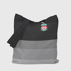 Сумка-шопер ФК Ливерпуль: Серый стиль, цвет: 3D-принт