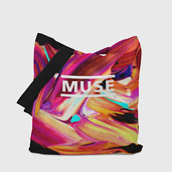 Сумка-шопер MUSE: Neon Colours, цвет: 3D-принт