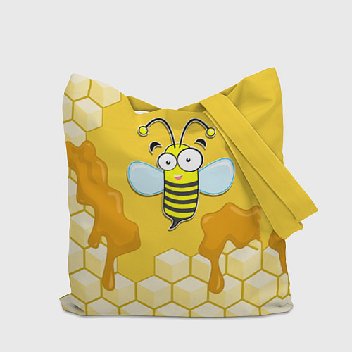 Сумка-шоппер Веселая пчелка / 3D-принт – фото 2