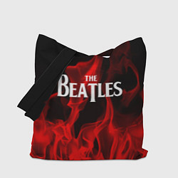 Сумка-шопер The Beatles: Red Flame, цвет: 3D-принт