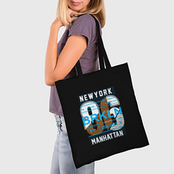 Сумка-шопер New York: Manhattan 86, цвет: 3D-принт — фото 2