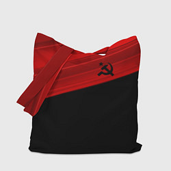 Сумка-шопер USSR: Black Patriot, цвет: 3D-принт