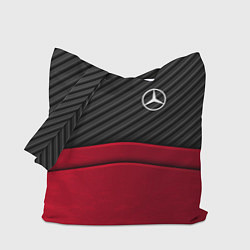 Сумка-шопер Mercedes Benz: Red Carbon, цвет: 3D-принт