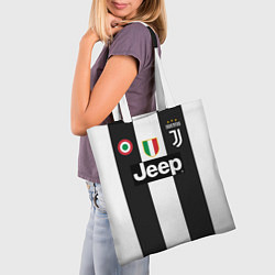 Сумка-шопер FC Juventus 18-19, цвет: 3D-принт — фото 2