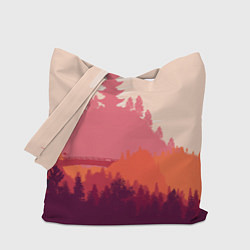 Сумка-шопер Firewatch City, цвет: 3D-принт