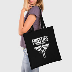 Сумка-шопер Fireflies: White Logo, цвет: 3D-принт — фото 2