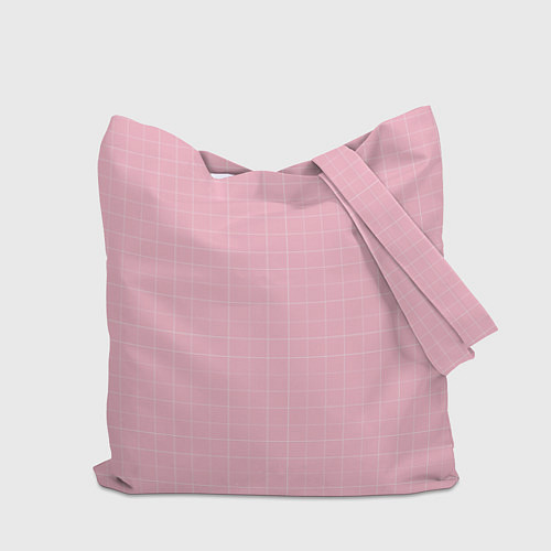 Сумка-шоппер BTS: Pink Grid / 3D-принт – фото 2