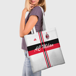 Сумка-шопер AC Milan: White Form, цвет: 3D-принт — фото 2