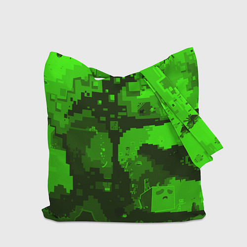 Сумка-шоппер Minecraft: Green World / 3D-принт – фото 2