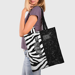 Сумка-шопер PUBG: Zebras Lifestyle, цвет: 3D-принт — фото 2