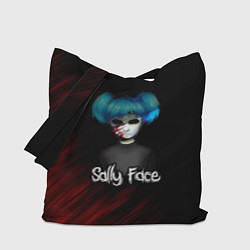 Сумка-шопер Sally Face окровавленное лицо, цвет: 3D-принт