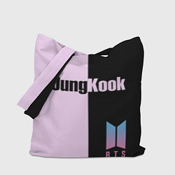 Сумка-шопер BTS Jung Kook, цвет: 3D-принт