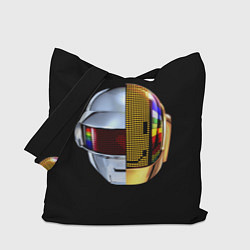 Сумка-шопер Daft Punk: Smile Helmet, цвет: 3D-принт