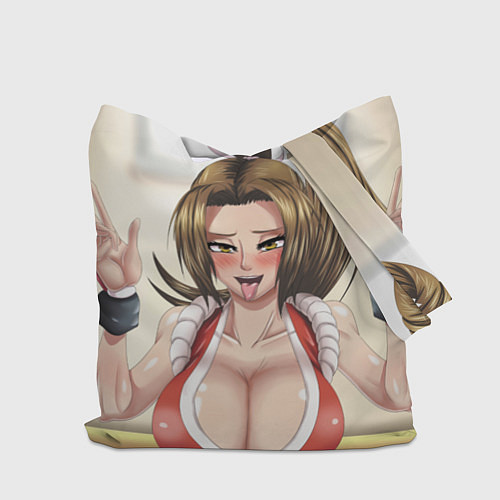 Сумка-шоппер Май Сирануи boobs - sexy ahegao / 3D-принт – фото 2