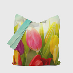 Сумка-шоппер Цветущие тюльпаны