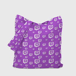 Сумка-шоппер Twitch: Violet Pattern