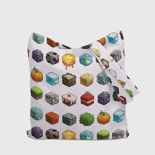 Сумка-шоппер Minecraft Cubes / 3D-принт – фото 2
