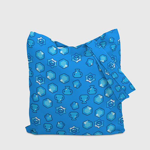 Сумка-шоппер Brawl Stars: Blue Team / 3D-принт – фото 2