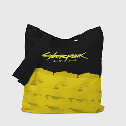 Сумка-шоппер Cyberpunk 2077: Yellow & Black