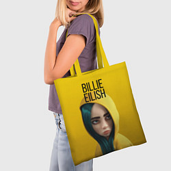 Сумка-шопер BILLIE EILISH: Yellow Girl, цвет: 3D-принт — фото 2