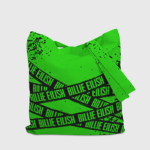 Сумка-шоппер BILLIE EILISH: Green & Black Tape / 3D-принт – фото 2