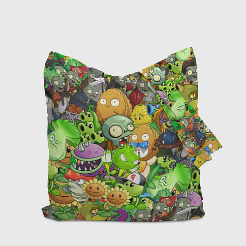 Сумка-шоппер PLANTS VS ZOMBIES / 3D-принт – фото 2