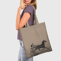 Сумка-шопер Лошадь с колесницей, цвет: 3D-принт — фото 2