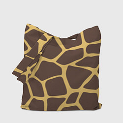 Сумка-шопер Окрас жирафа, цвет: 3D-принт
