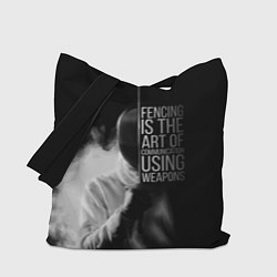Сумка-шопер Fencing is the art, цвет: 3D-принт