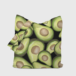 Сумка-шопер Avocado background, цвет: 3D-принт