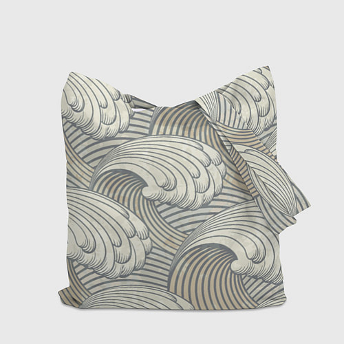 Сумка-шоппер Арт волны / 3D-принт – фото 2