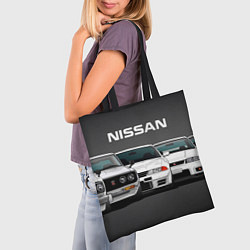 Сумка-шопер NISSAN, цвет: 3D-принт — фото 2