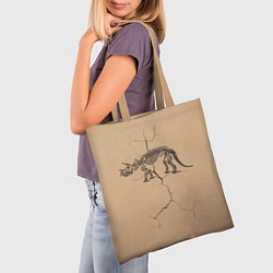 Сумка-шопер Triceratops skeleton, цвет: 3D-принт — фото 2