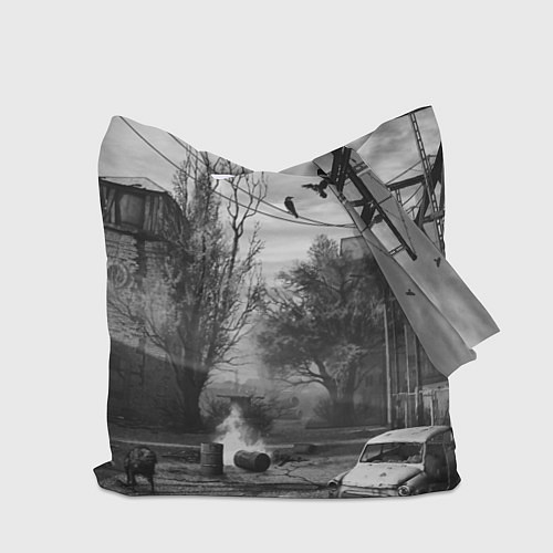 Сумка-шоппер СТАЛКЕР-ЧЕРНОБЫЛЬ / 3D-принт – фото 2