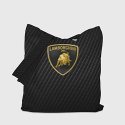 Сумка-шоппер Lamborghini logo n carbone