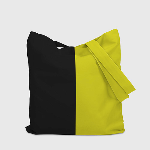 Сумка-шоппер BLACK YELLOW / 3D-принт – фото 2