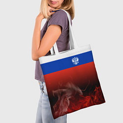 Сумка-шопер Россия огонь, цвет: 3D-принт — фото 2