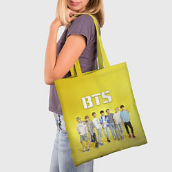 Сумка-шопер BTS, цвет: 3D-принт — фото 2