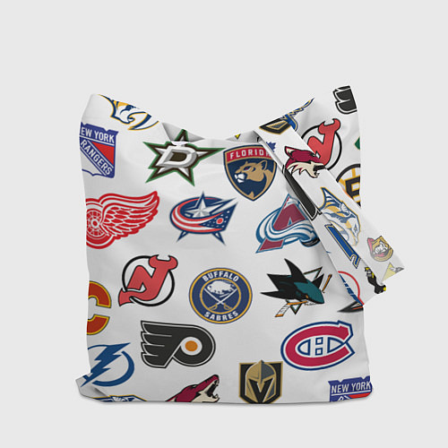 Сумка-шоппер San Jose Sharks NHL teams pattern / 3D-принт – фото 2