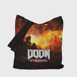 Сумка-шопер DOOM ETERNAL, цвет: 3D-принт