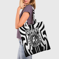 Сумка-шопер Slipknot, цвет: 3D-принт — фото 2