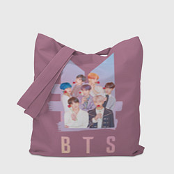 Сумка-шопер BTS, цвет: 3D-принт