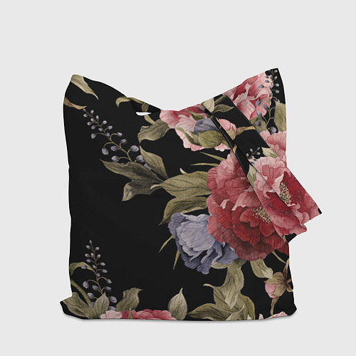 Сумка-шоппер Цветы / 3D-принт – фото 2